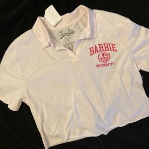 Barbie University crop polo